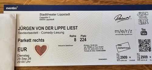 Tickets jürgen von - tickets,