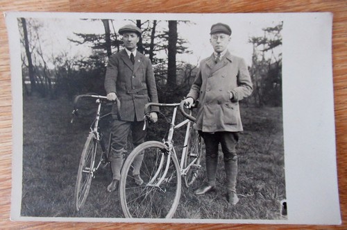 Altes foto oldtimer fahrrad - fahrrad, /