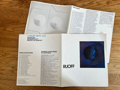 Fritz ruoff ausstellung - ruoff, 1973