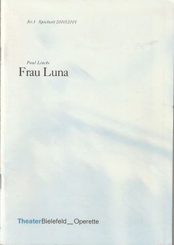 Programmheft paul lincke frau - lincke,