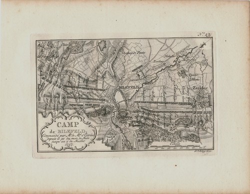 1757 original kupferstich camp - 1757,