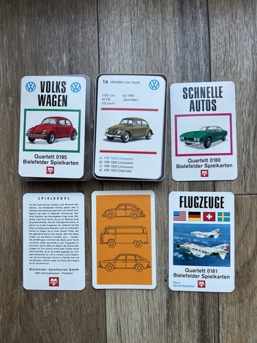 Auto quartett volkswagen - volkswagen, vw