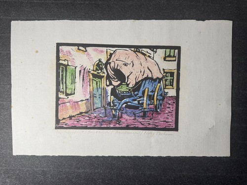 Victor tuxhorn farbholzschnitt - victor,