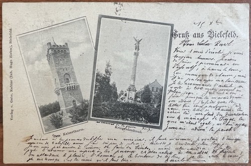 Bielefeld kaiserthurm - ak,